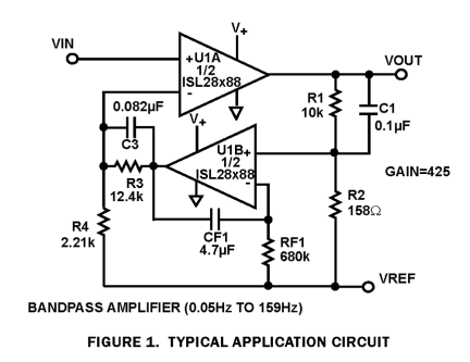 ISL28288_ISL28488 Functional Diagram