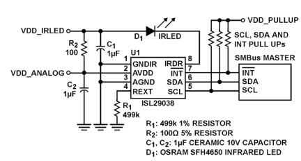 ISL29038 Functional Diagram