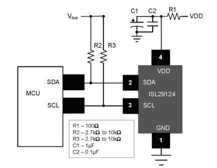 ISL29124 Functional Diagram