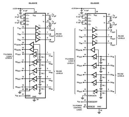 ISL4241E_ISL4243E Functional Diagram