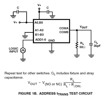 ISL54058 Functional Diagram