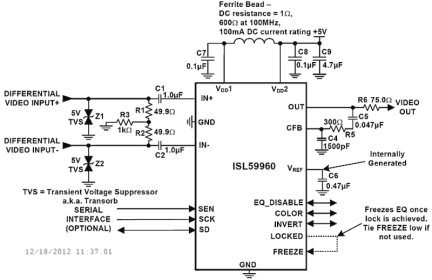 ISL59960 Functional Diagram