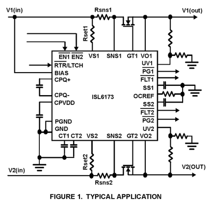 ISL6173 Functional Diagram