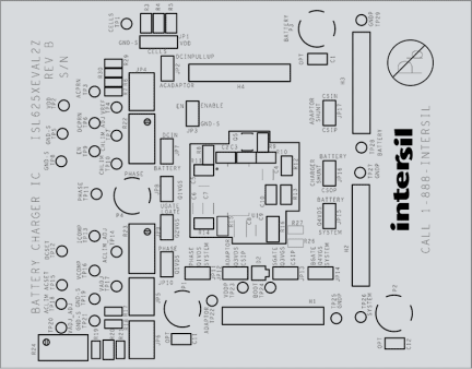 ISL6256AEVAL2Z (QFN) Integrated Battery Charger Eval Board