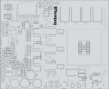 ISL62883EVAL2Z PWM Controller Eval Board