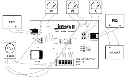 ISL6292EVAL1Z Automotive Battery Charger Eval Board