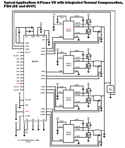 ISL6334_ISL6334A Functional Diagram