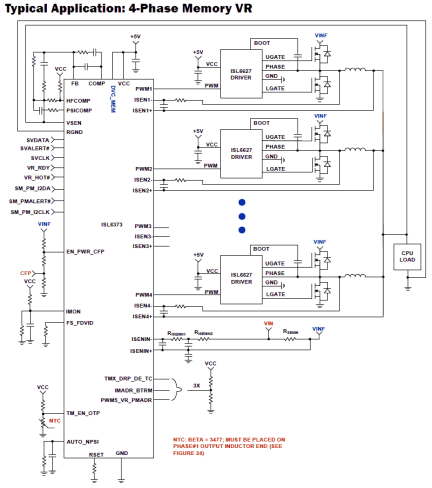 ISL6373 Functional Diagram