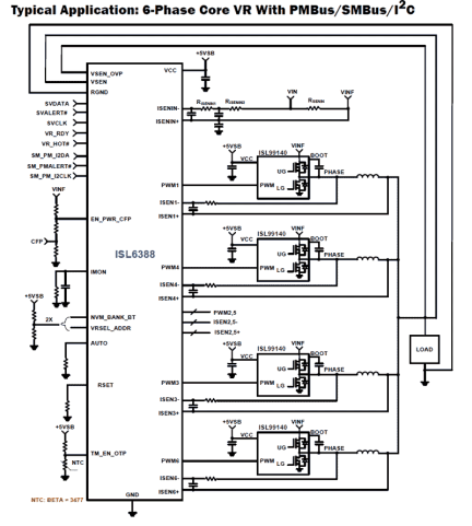 ISL6388 Functional Diagram