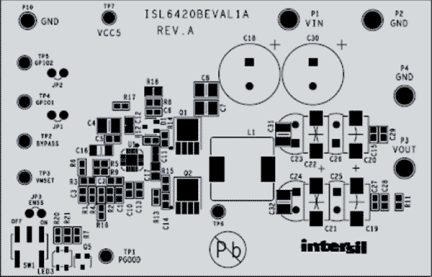 ISL6420BEVAL1Z Buck PWM Controller Eval Board