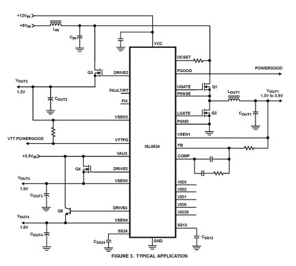 ISL6524 Functional Diagram