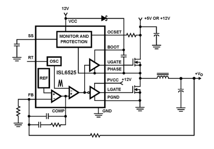 ISL6525 Functional Diagram