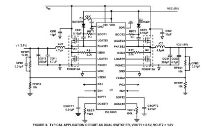 ISL6539 Functional Diagram