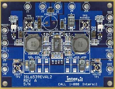 ISL6539EVAL1 PWM Controller with DDR Option Eval Board