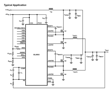 ISL6563 - Two-Phase Multiphase Buck PWM Controller with Integrated ...