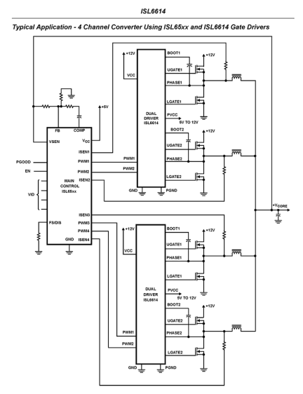 ISL6614 Functional Diagram