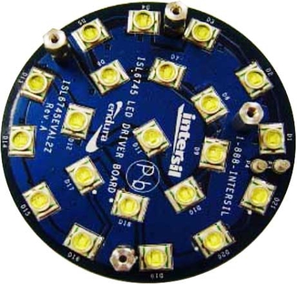 ISL6745EVAL2Z White LED Driver LED Board