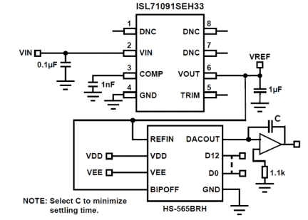 ISL71091SEH33 Functional Diagram