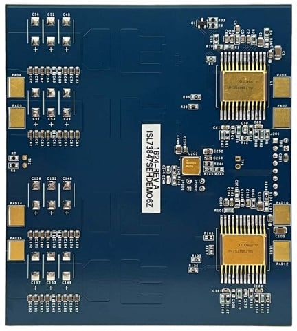 ISL73847SEHDEMO6Z Rad Hard 4-Phase PWM Controller Demonstration Board - Bottom