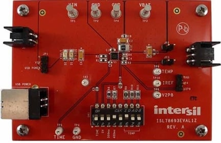 ISL78693EVAL1Z Automotive LiFePO4 Battery Charger Eval Board