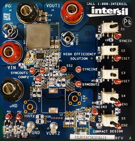 ISL8016CIR1EVAL1Z Buck Regulator Evaluation Board