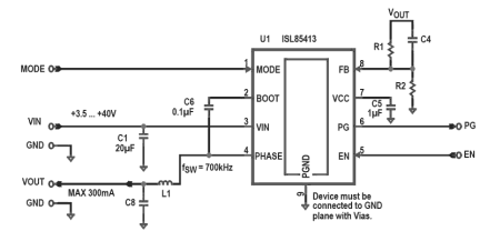ISL85413 Functional Diagram