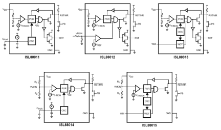 ISL8801x Functional Diagram