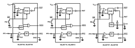 ISL8870x_ISL8881x Functional Diagram