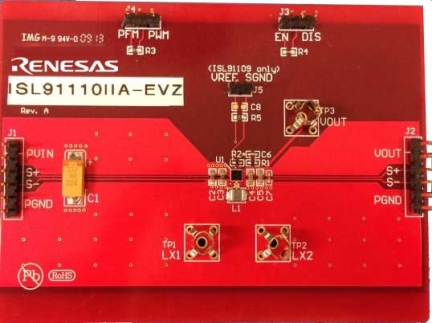 ISL91110IIA-EVZ Buck-Boost Switching Regulator Evaluation Board