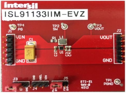 ISL91133IIM-EVZ Board Image