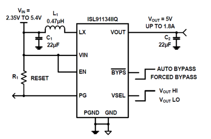 ISL91134 Functional Diagram