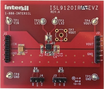 ISL9120IRA-EVZ Adjustable Output Evaluation Board