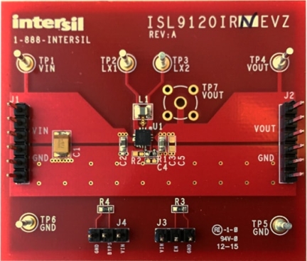 ISL9120IRN-EVZ Fixed 3.3V Output Evaluation Board