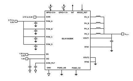 ISL91302BIK Block Diagram