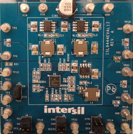 ISL9444EVAL1Z Buck PWM Controller Eval Board