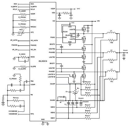 ISL95818 Functional Diagram