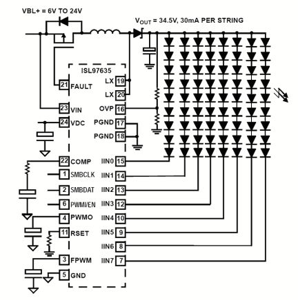 ISL97635 Functional Diagram