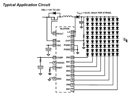 ISL97636 Functional Diagram