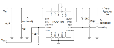 RAA214048 Typical Application Schematic