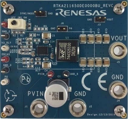 RTKA211650DE0000BU - RAA211650 Synchronous Buck Evaluation Board