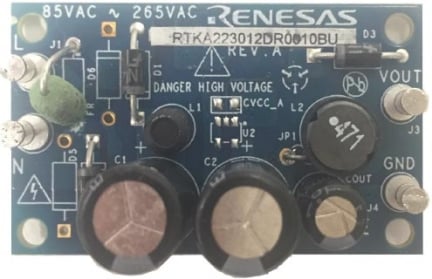 RTKA223012DR0010BU High Voltage Buck Converter Demonstration Board - Top