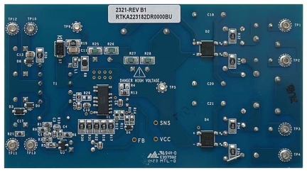 RTKA223182DR0000BU Flyback Regulator Demonstration Board - Bottom