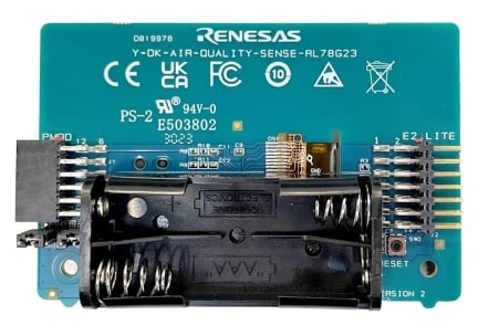 Y-DK-IAQ-SENSE-RL78G23 Board Back